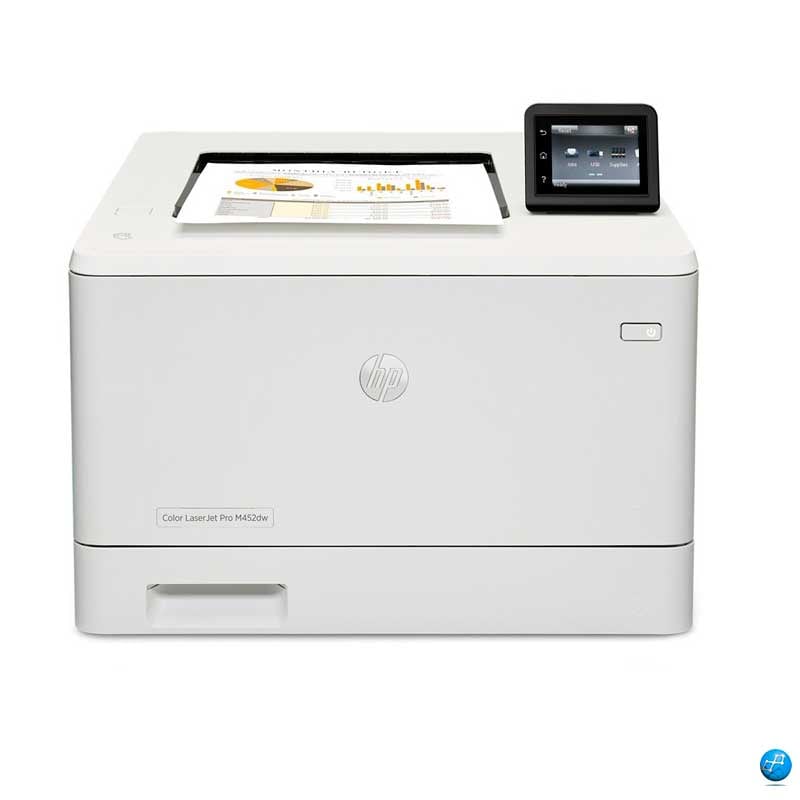 Impresora color hp laserjet pro m452dw (cf394a) | 40 PPM en Negro 28 PPM Color Ethernet, Bandeja para hojas.