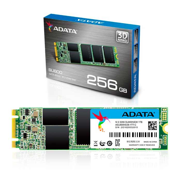 disco duro estado solido adata m2 ssd 256gb su800 2280